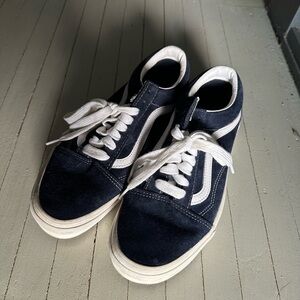 Vans Dark Blue and White Sneakers